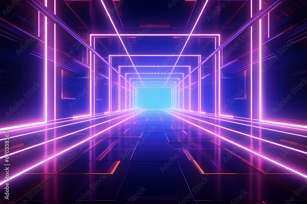 custom made wallpaper toronto digitalabstract background with glowing lines generative ai