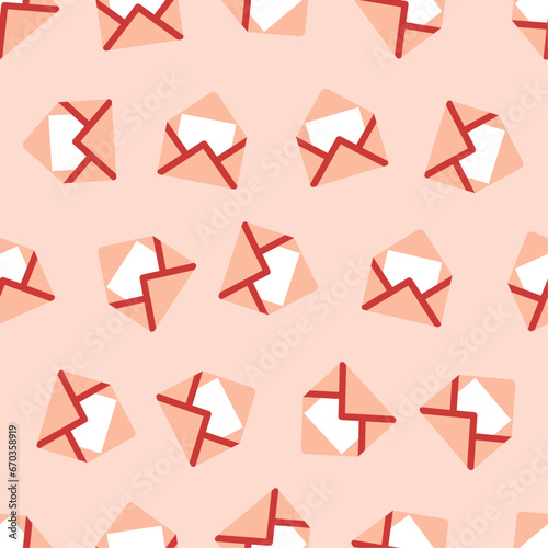 Envelope seamless pattern. Suitable for backgrounds, wallpapers, fabrics, textiles, wrapping papers, printed materials, and many more. Editable vector.