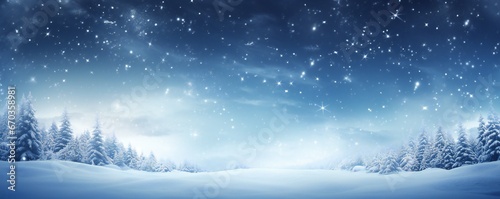 Magical dramatic snow theme winter background Generative AI