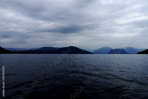 Howe Sound Island's Mountains - Pacific Ocean
