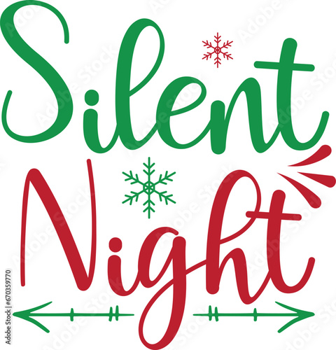 silent night svg t shirt design photo