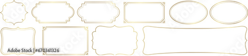 vintage frames labels set collection vector editable illustration
