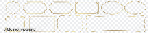 vintage frames labels set collection vector editable illustration