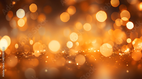 christmas lights background, gold bokeh product background, orange brown light display wallpaper, soft blur smooth texture