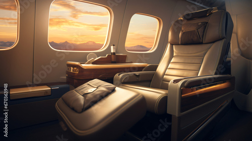 First class business luxury seat for vacations © Mishi