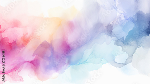 light watercolor abstract background gentle gradient pastel softcolor pink white and blue blank drawing painting