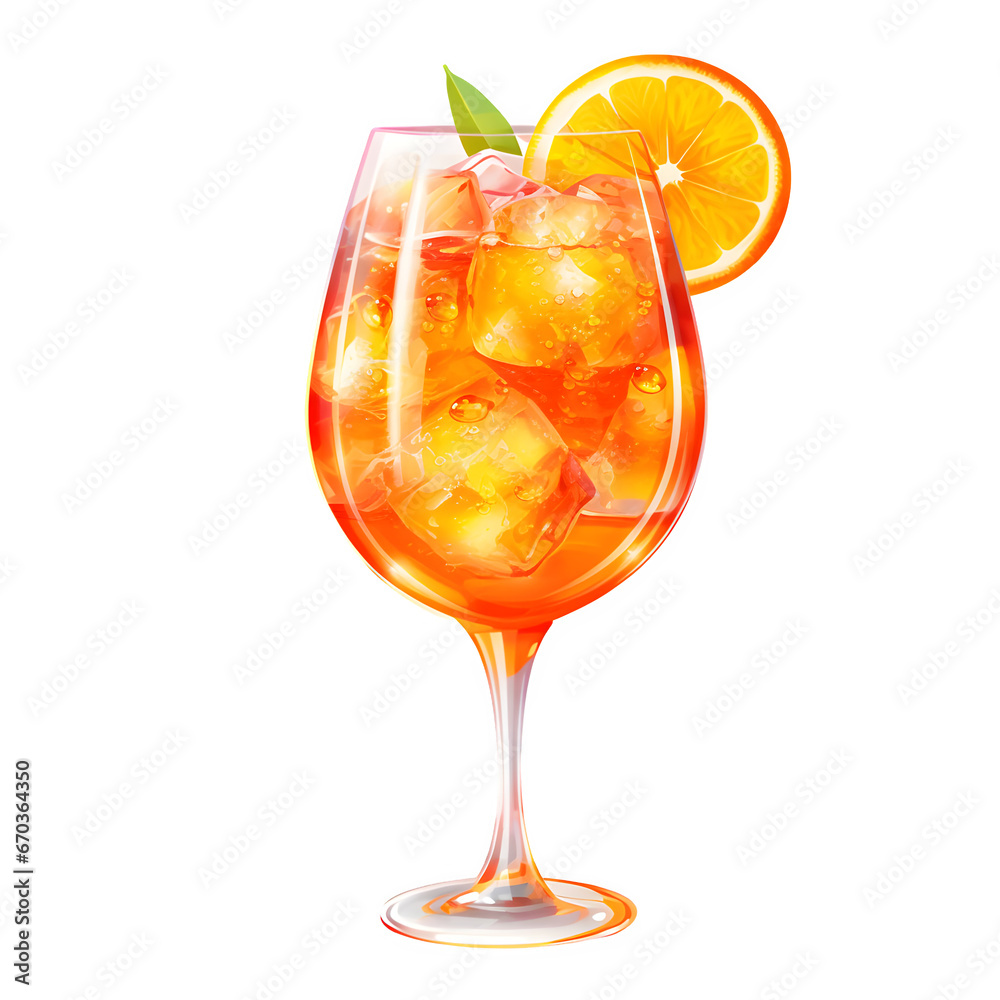cocktail with lemon Isolated on transparent background Generative AI cocktail with lemon Isolated on transparent background Generative AI