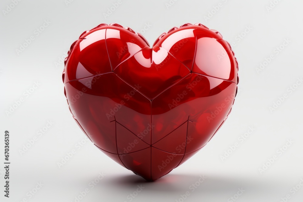 Tiny heart icon with a hint of transparency, suggesting the vulnerability and authenticity of emotions, Generative AI Tiny heart icon with a hint of transparency, suggesting the vulnerability and authenticity of emotions, Generative AI