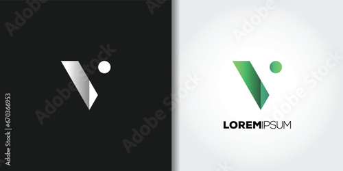 abstract v logo photo