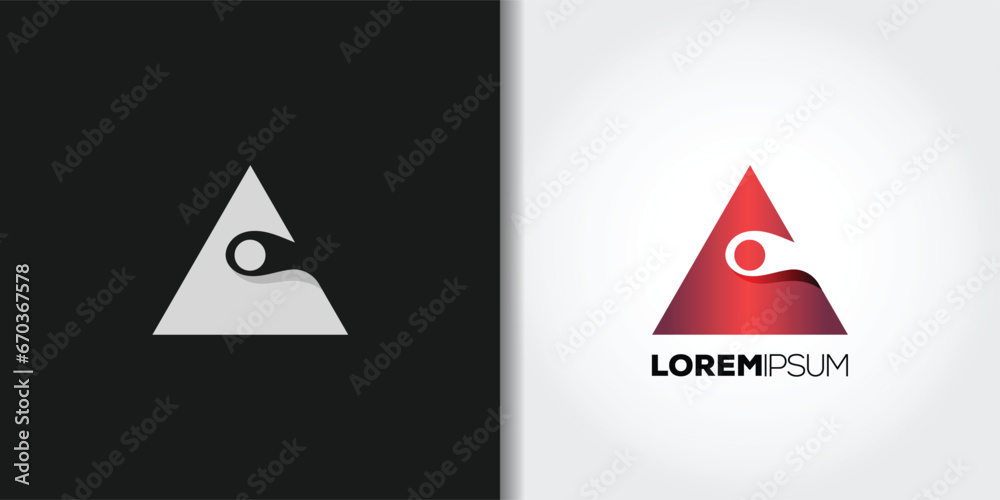 abstract triangle logo abstract triangle logo