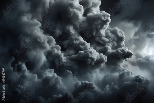 strom clouds in the sky, natural disasters scenery, dangerous environment