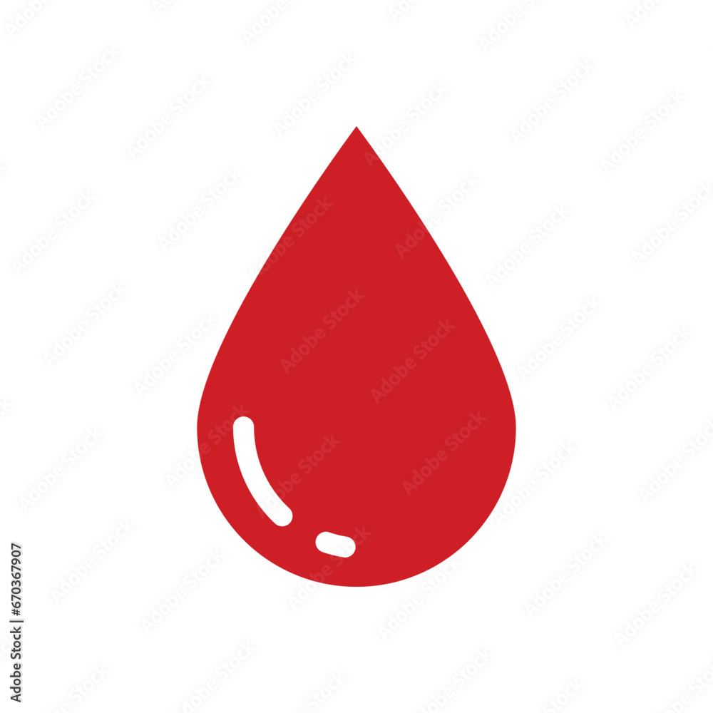 Fototapeta premium Drop Blood Icon Vector Design Template