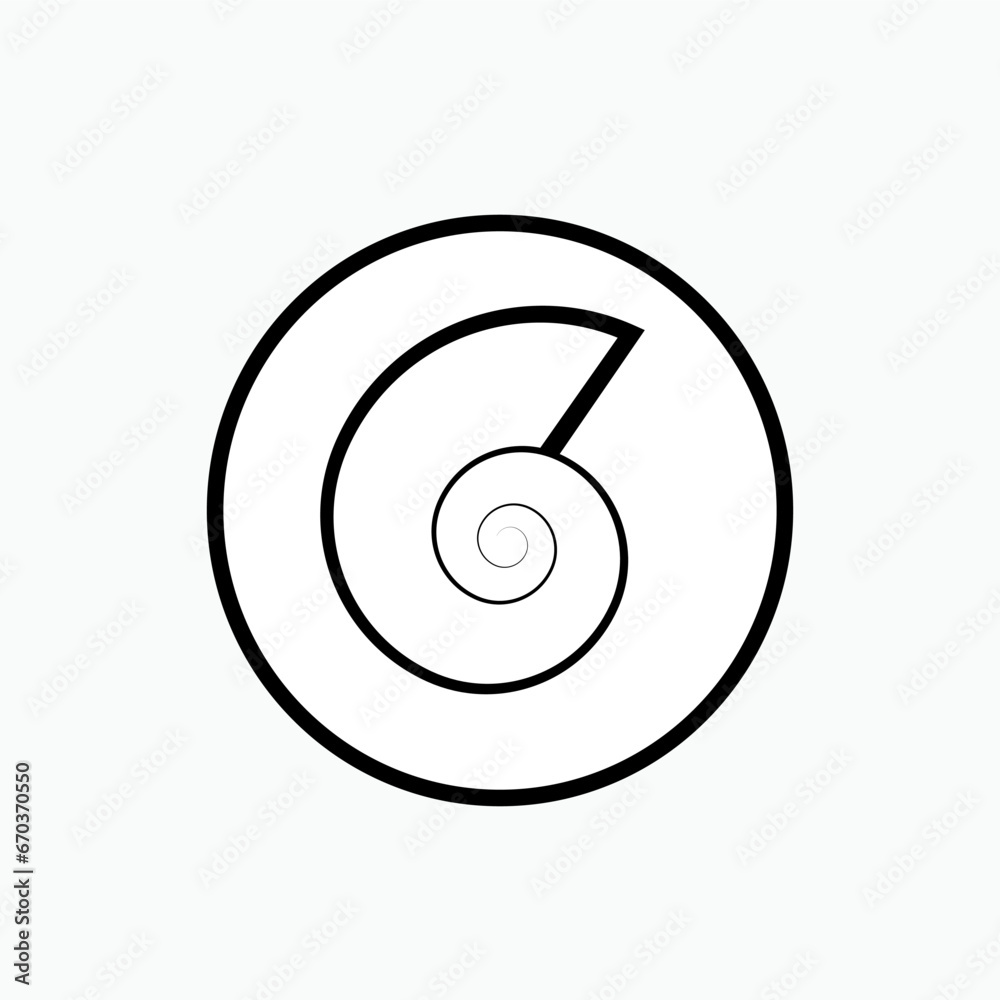 Shell Icon. Mollusk Symbol - Vector Shell Icon. Mollusk Symbol - Vector