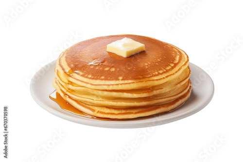 pancake on an isolated transparent background