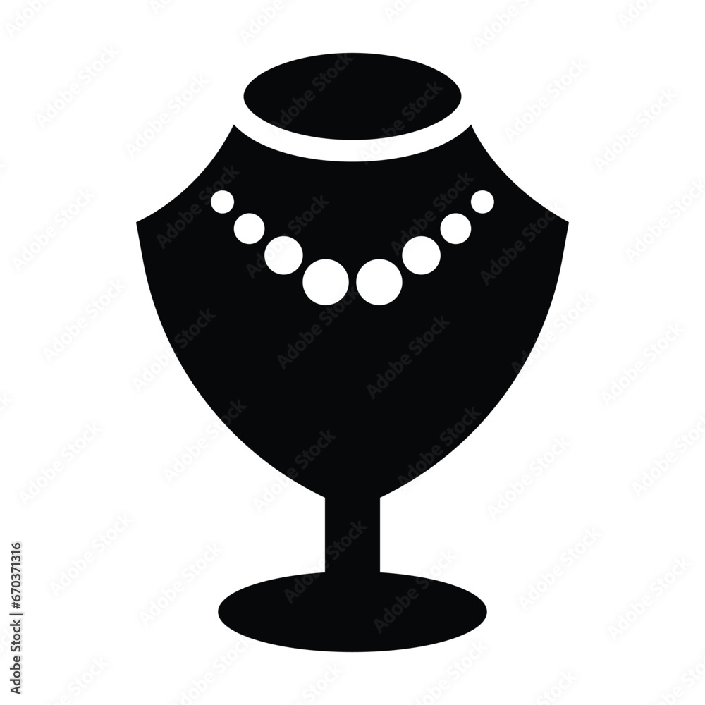 Obraz premium Bust, jewellery, jewelry icon