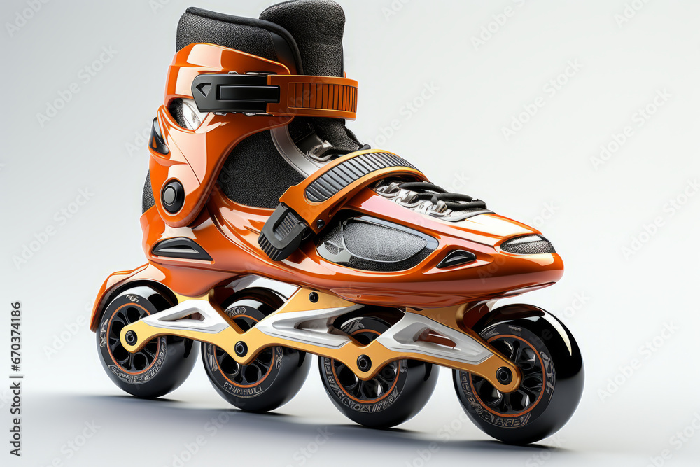 Roller skate icon in a contemporary and minimalist design, capturing the essence of freedom and adventure, Generative AI Roller skate icon in a contemporary and minimalist design, capturing the essence of freedom and adventure, Generative AI