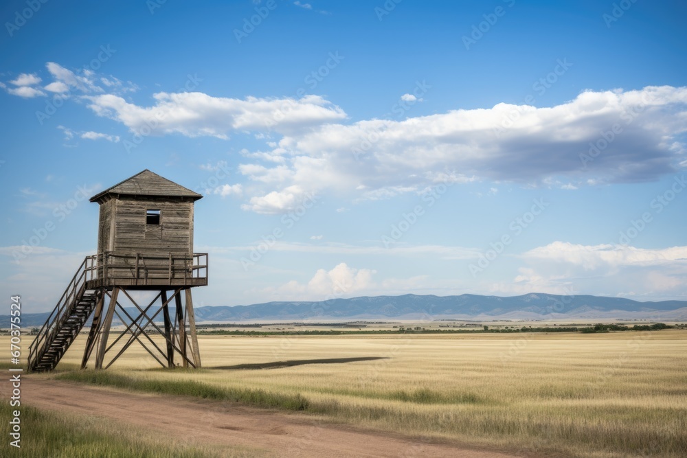 watchtower overlooking an empty battlefield watchtower overlooking an empty battlefield