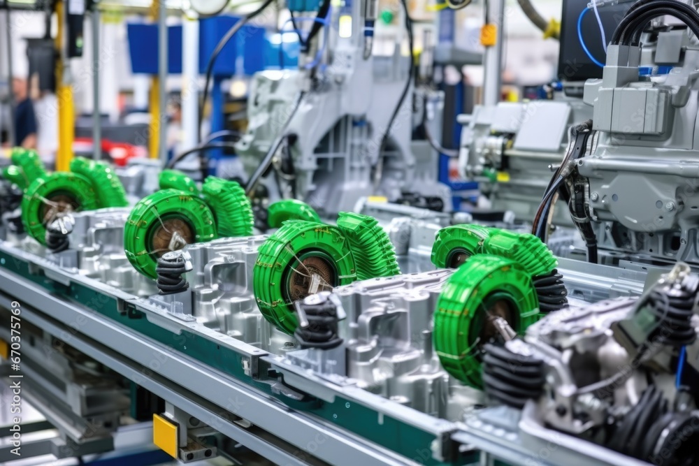 hybrid powertrain components in production