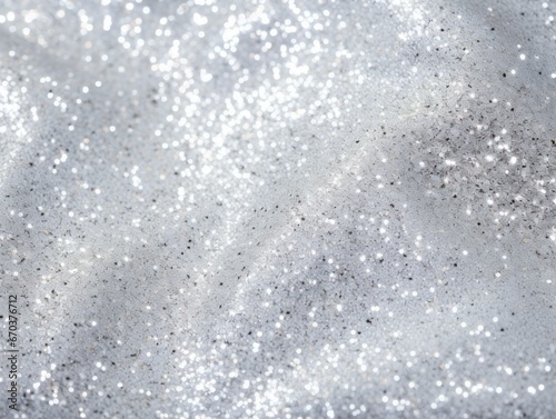 Silver silk background with glitter © keystoker