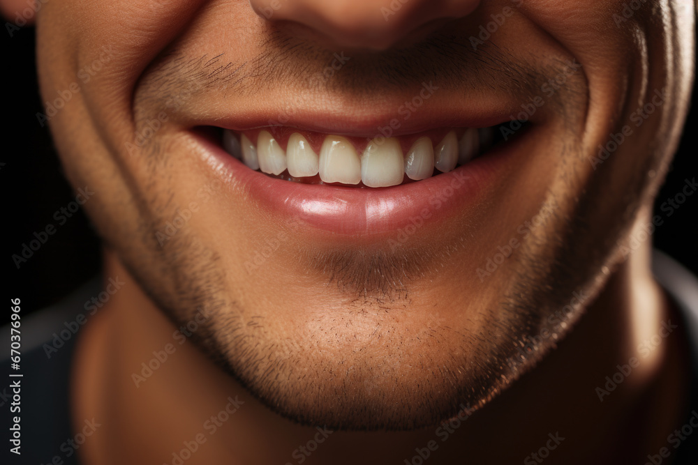 Close-up view of man with toothbrush in his mouth. This image can be used to illustrate dental hygiene or morning routine concepts. Close-up view of man with toothbrush in his mouth. This image can be used to illustrate dental hygiene or morning routine concepts.