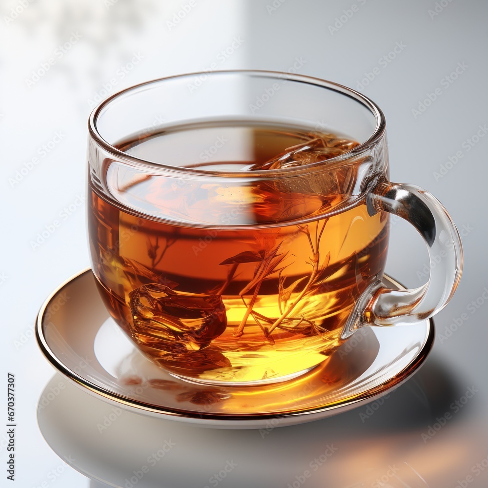 Pouring sweet tea into a glass cup with a plain and elegant background, the concept of relaxing and enjoying life is good for cafes, sales, catalogues, blogs, advertising etc. Generative Ai Image Pouring sweet tea into a glass cup with a plain and elegant background, the concept of relaxing and enjoying life is good for cafes, sales, catalogues, blogs, advertising etc. Generative Ai Image