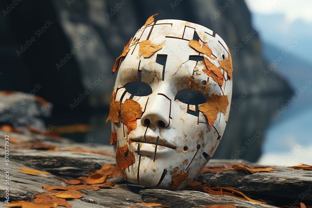 A cursed ancient mask that slowly takes control