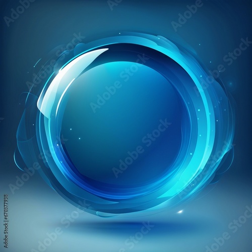 blue energy circle background
