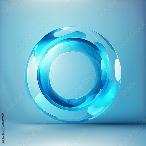 blue energy circle background