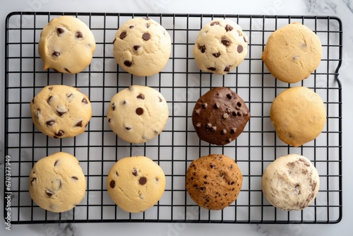 several shapes of cookies on a cooling rack