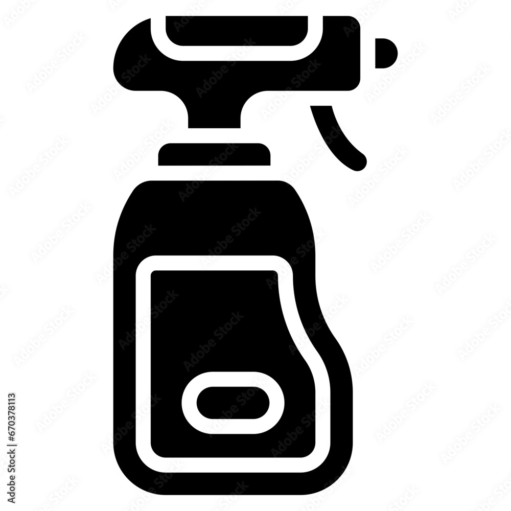 Vector Icon Water Spray, Cleaning, Spray, Watering, Bottle, Tools And Utensils Vector Icon Water Spray, Cleaning, Spray, Watering, Bottle, Tools And Utensils
