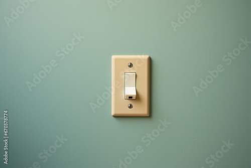 image of a light switch turned off in a daytime