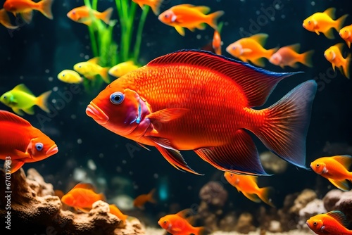 goldfish in aquarium © Muneeb