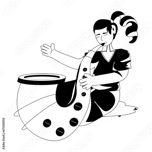 Playing Sax