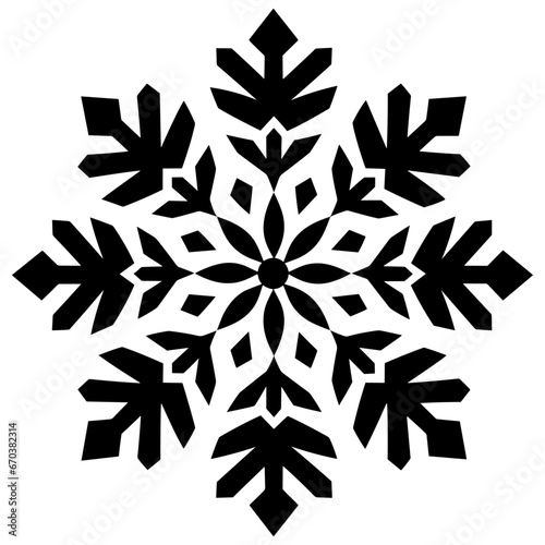  Snowflake vector illustration, Generative Ai