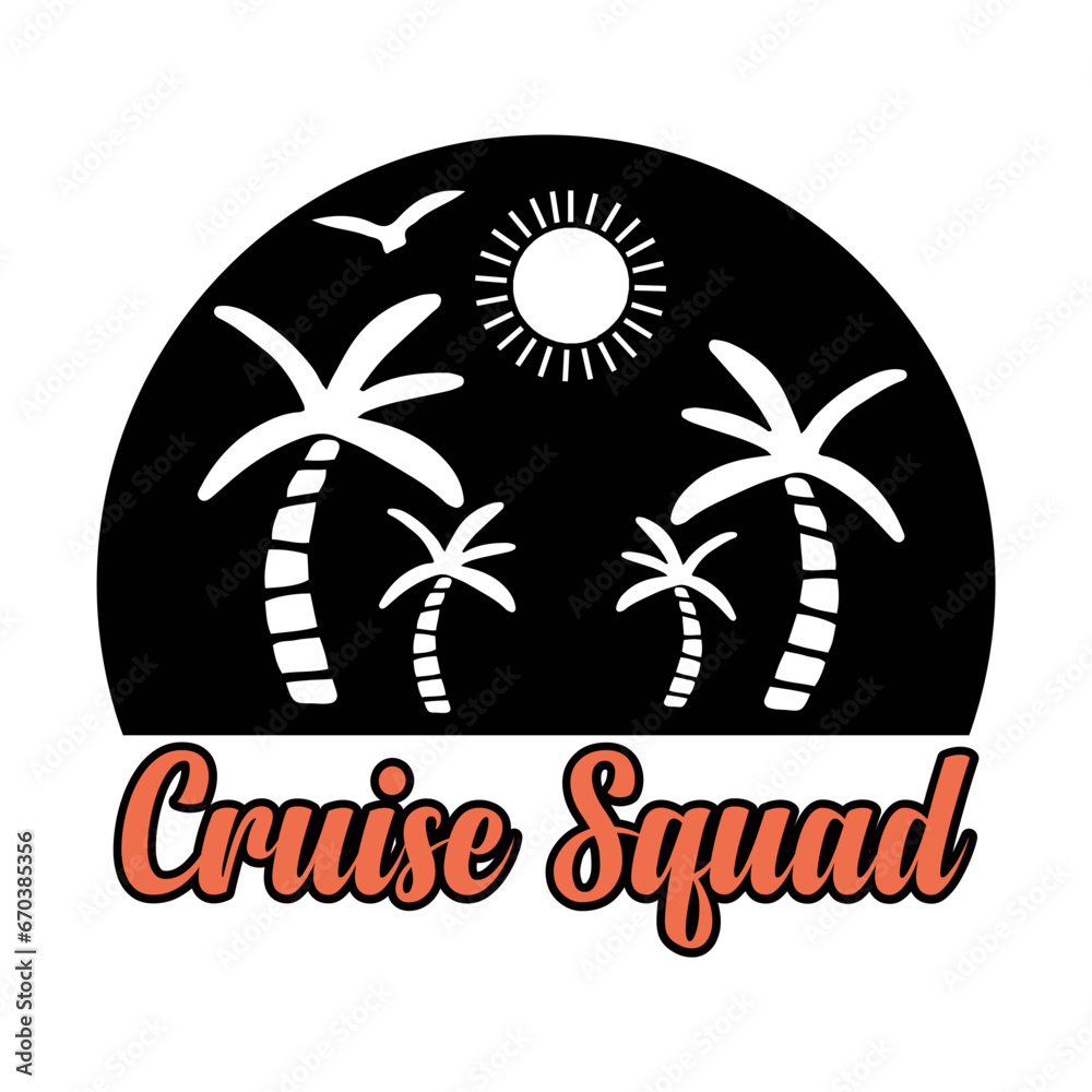 Cruise Squad retro svg