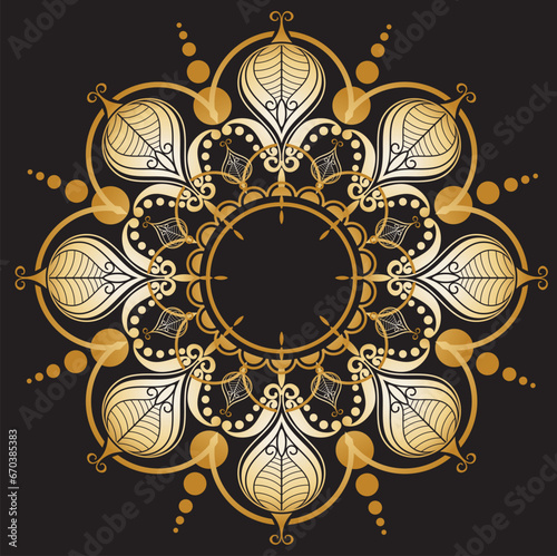 Elegant mandala background vector illustration design. pattern Unique mehndi designs symbol for meditation yoga logo,henna design,muslim wedding ornament, hindu tattoo ,healing logo,villa logo,wellnes