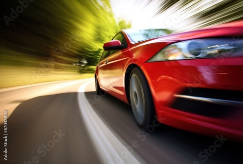 fast driving car