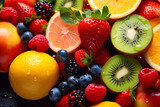 fresh fruit assorted fruits background