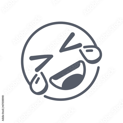 rolling laugh emoji icon