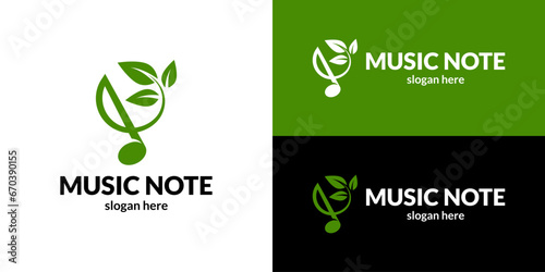 Elegant music note symbol