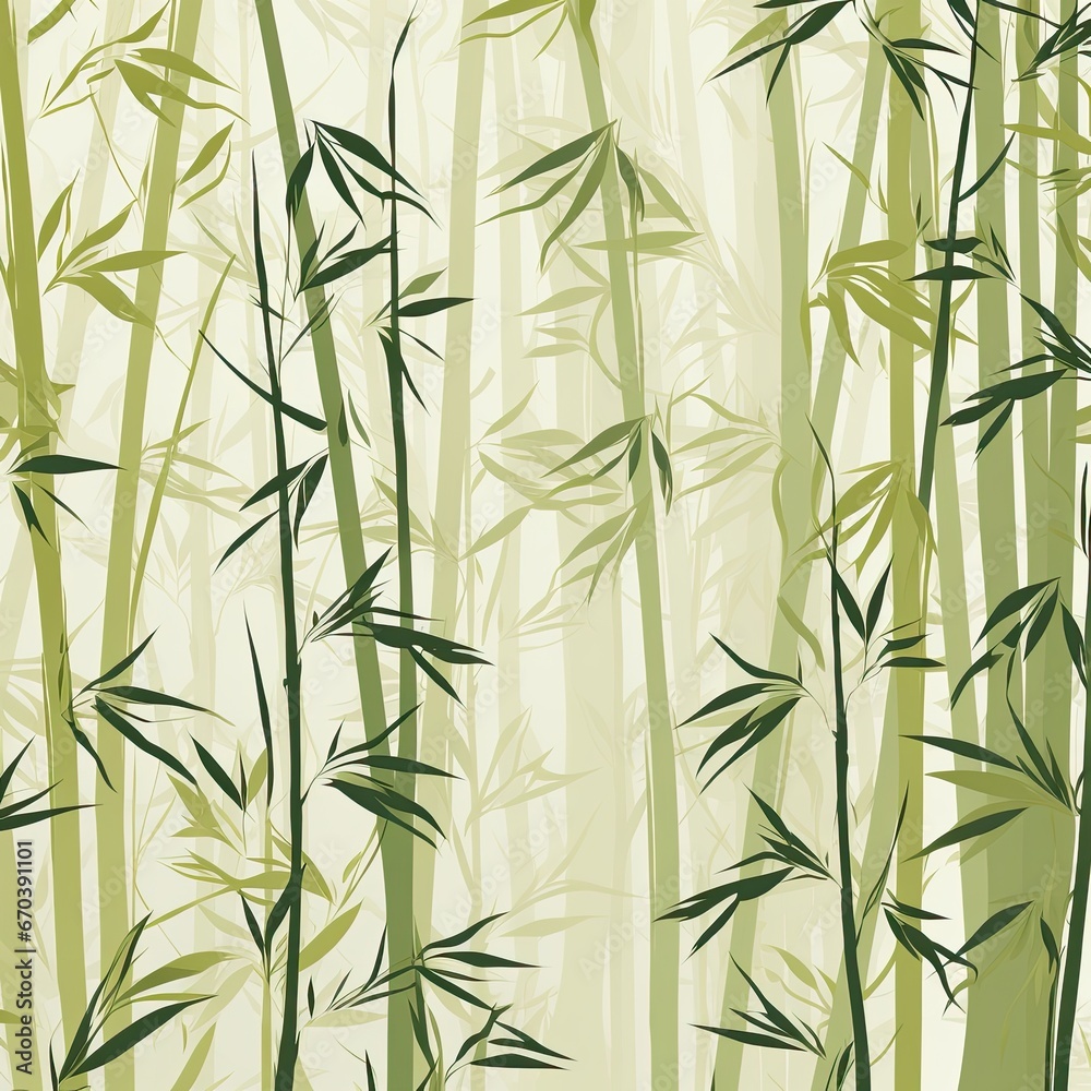 Green Bamboo Seamless Pattern Green Bamboo Seamless Pattern