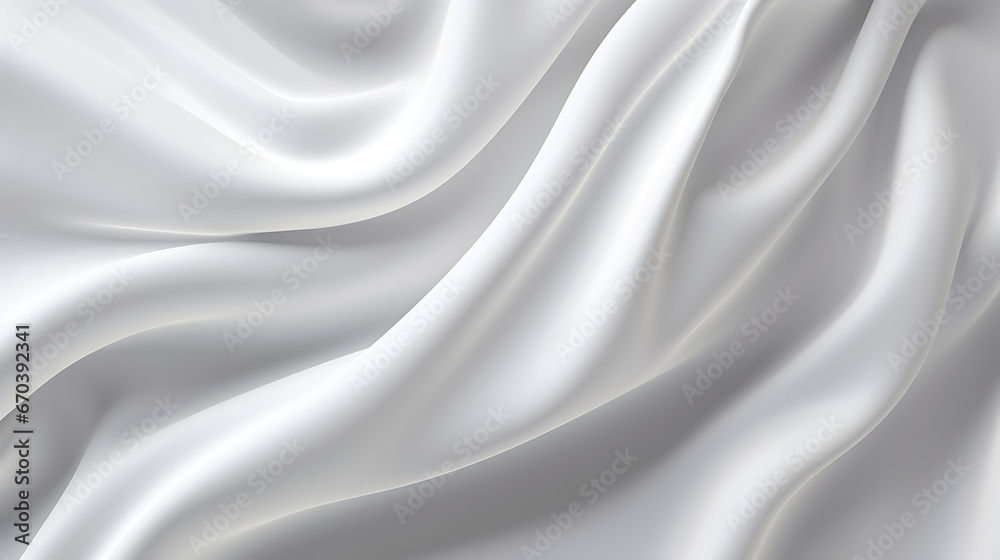 Shiny plain white cloth 3D Shiny plain white cloth 3D