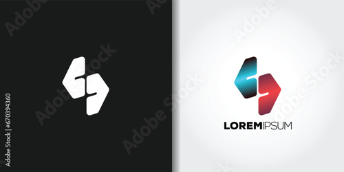 abstract letter s logo