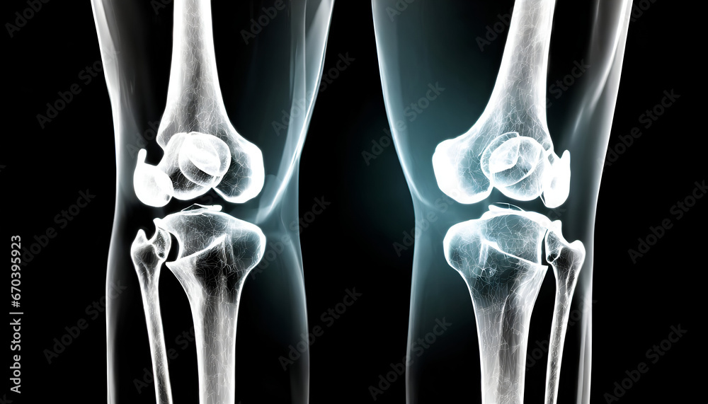 CT Scan Insights, 3D Rendering of the Knee Joint. Generative AI Stock ...