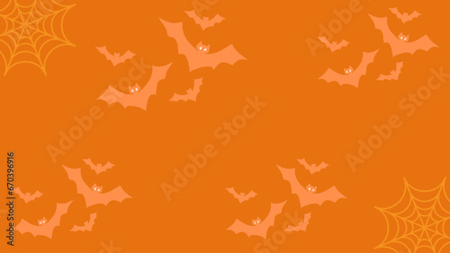 Halloween party HD background. Halloween Elements on Orange Background