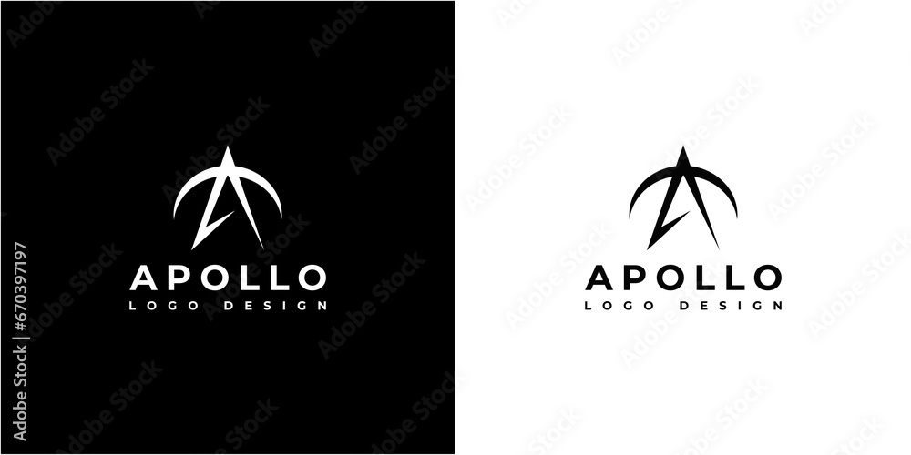 letter A apollo arrow logo design Stock Vector | Adobe Stock