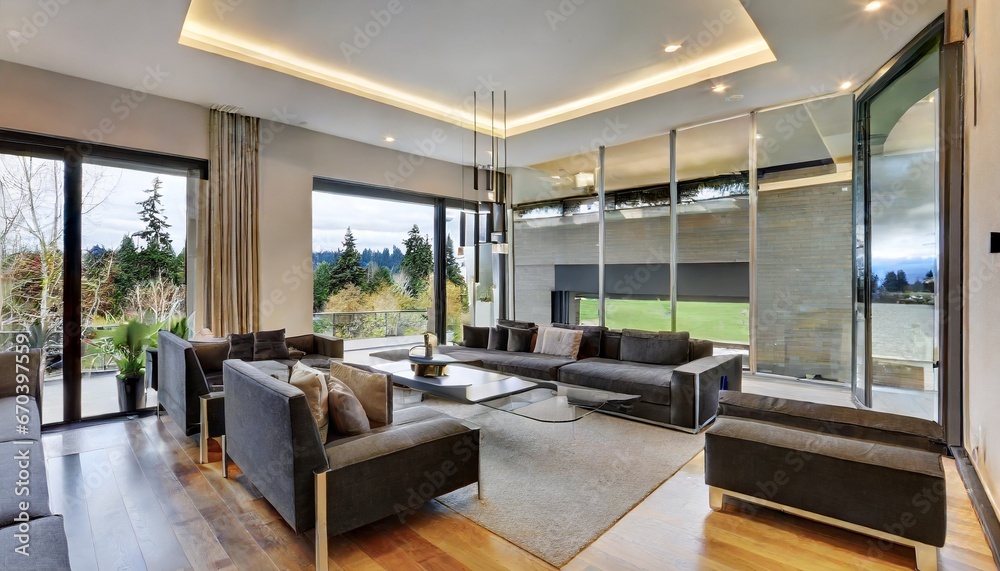 Naklejka premium modern living room