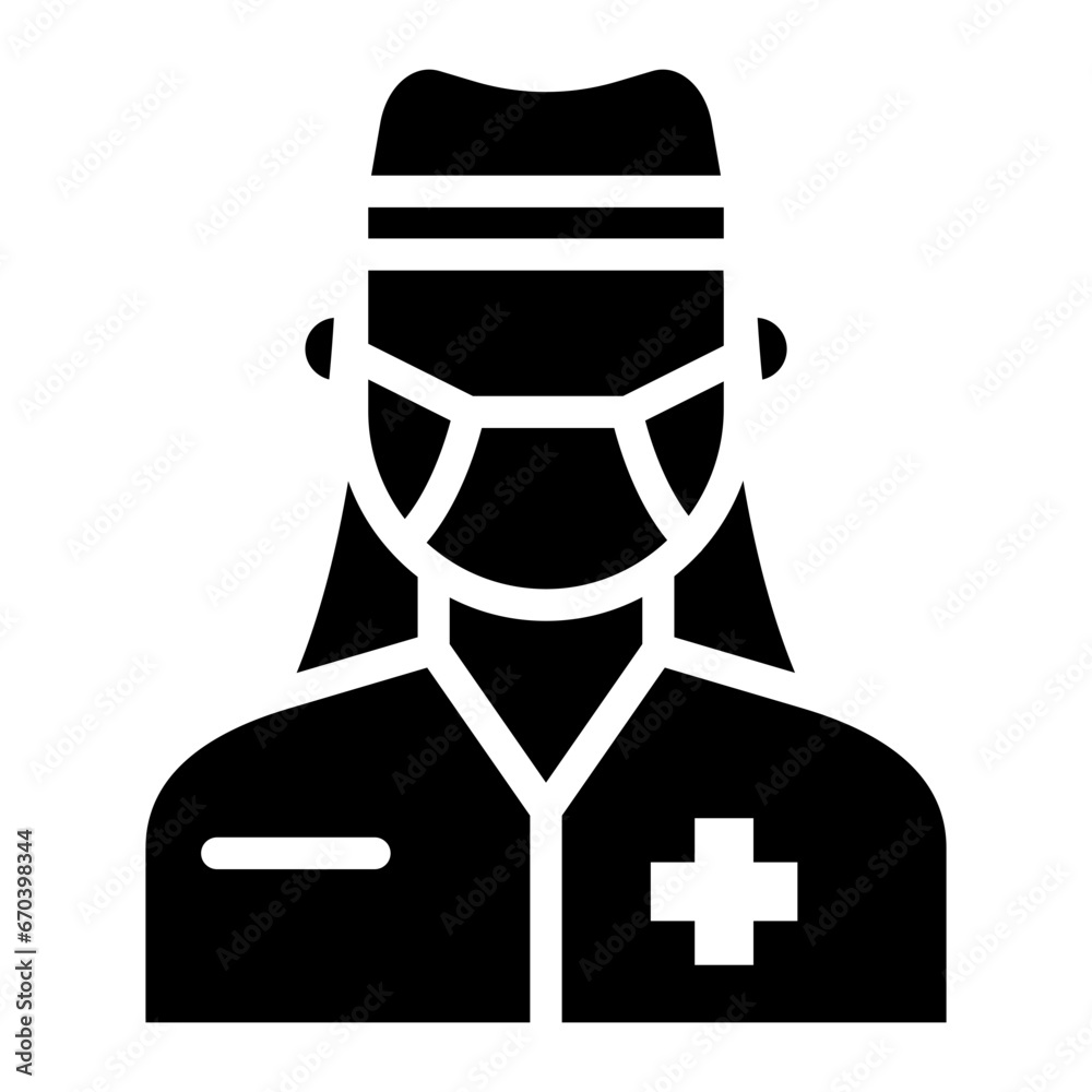 Female Dentist Icon Female Dentist Icon