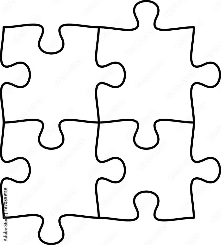 Puzzle line icon outline vector. Puzzle line icon outline vector.