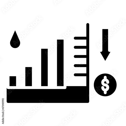 Oil Price Decrease Icon